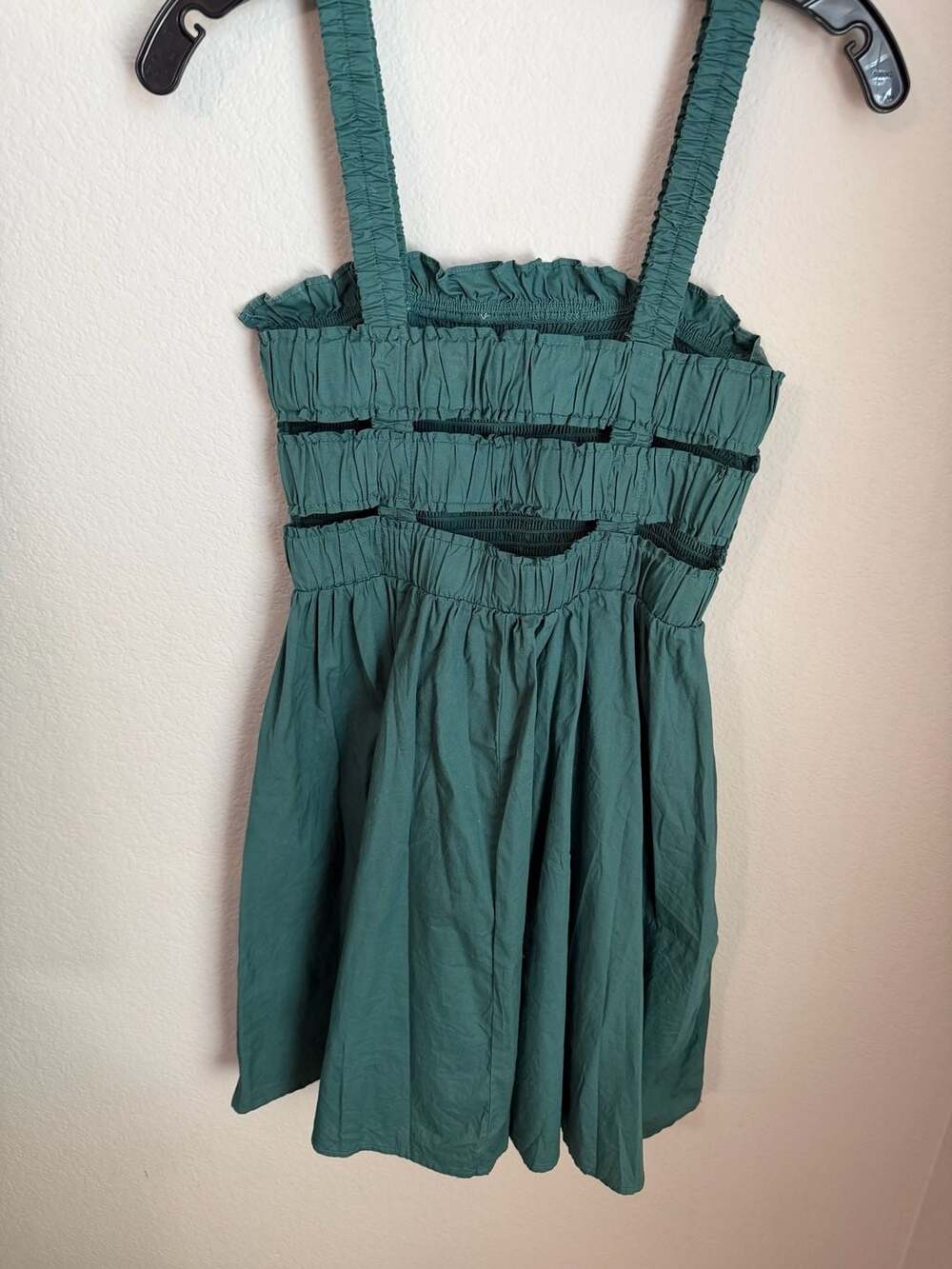 Altar'd State Green Smocked Ruffle Mini Dress - Picture 3 of 5